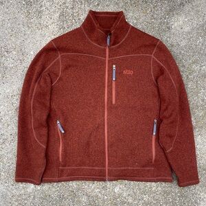 Stio Men's Rust Fleece Pullover